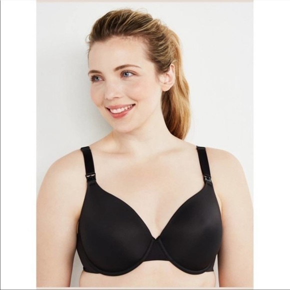 Motherhood Nursing Black Full Coverage Back Smoothing  Clip Down Bra - Picture 1 of 14